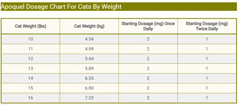 Apoquel Dosage For Cats: Uses, Benefits & Side Effects