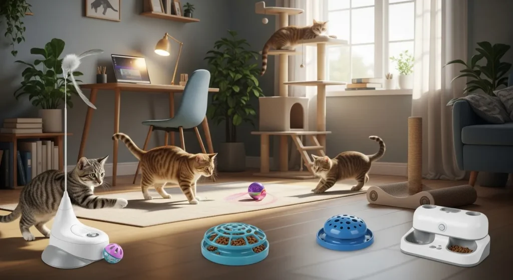 Keep Cats Entertained While at Work