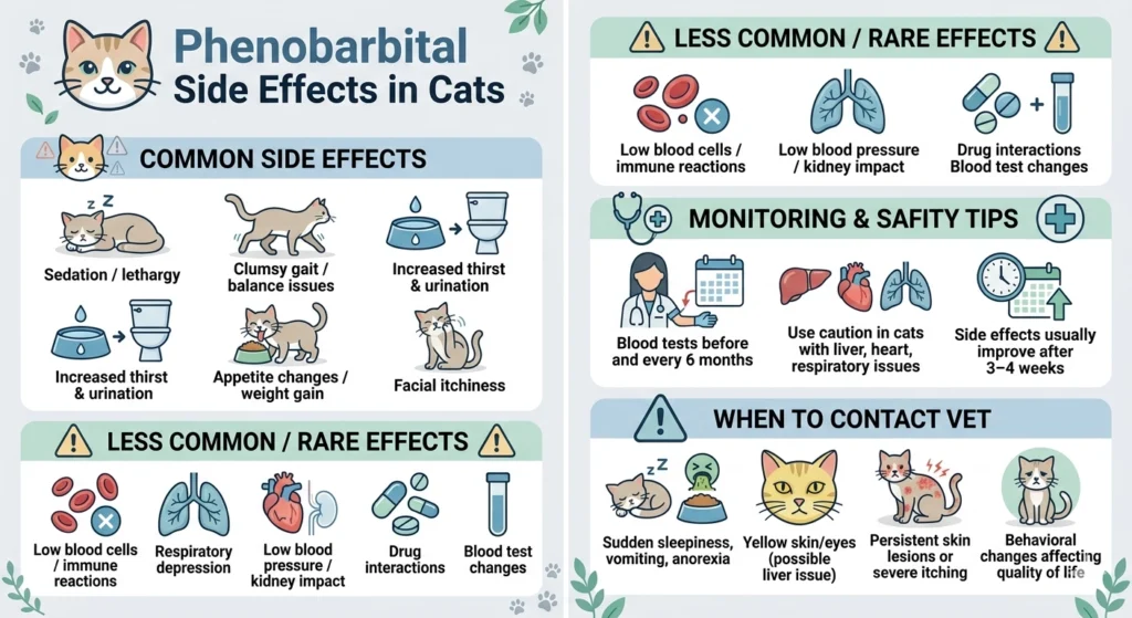 What Are the Phenobarbital side effects in cats