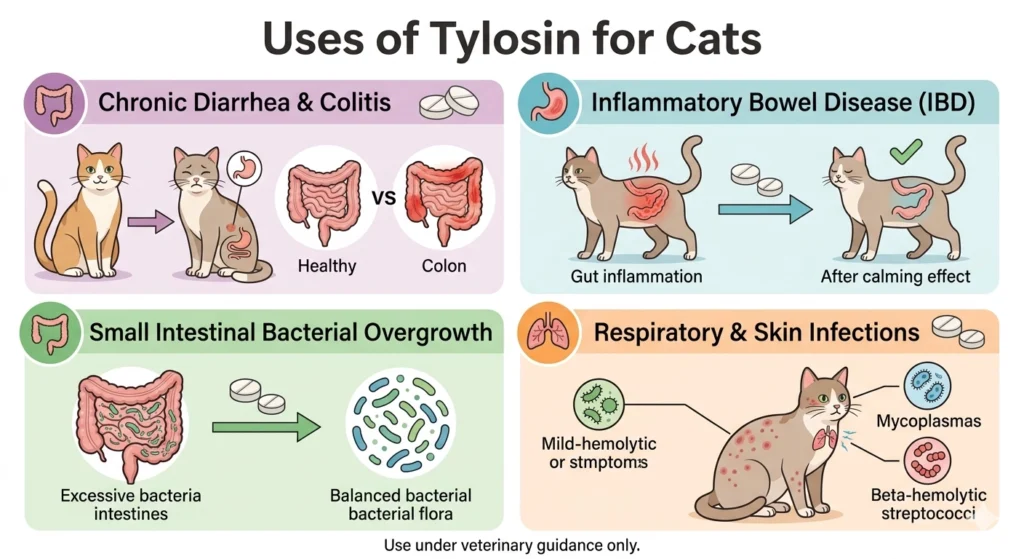 Uses of Tylosin for Cats