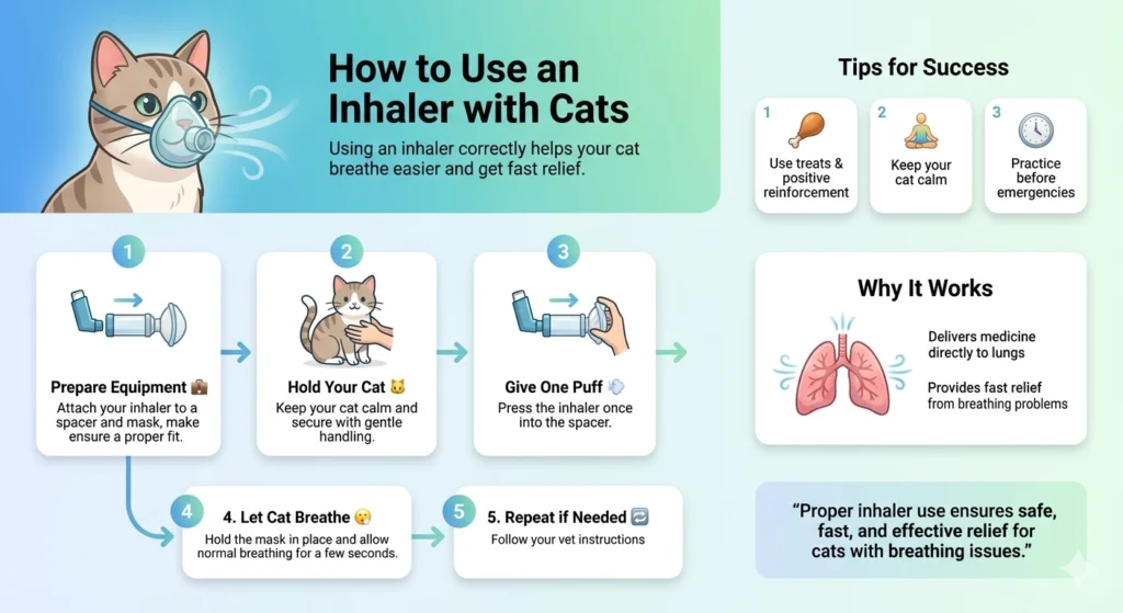 How to Use an Inhaler with Cats