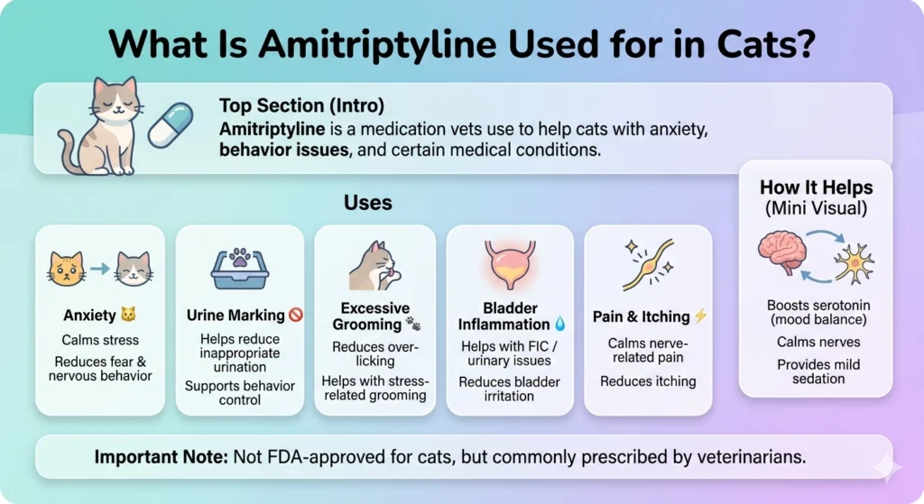 What Is Amitriptyline Used for in Cats?