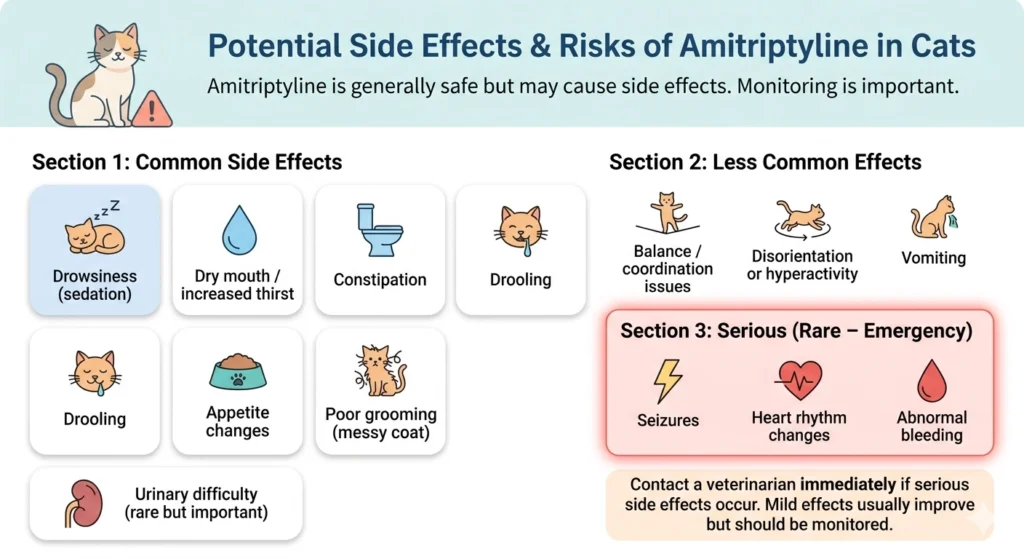 Potential Side Effects and Risks of Amitriptyline in Cats