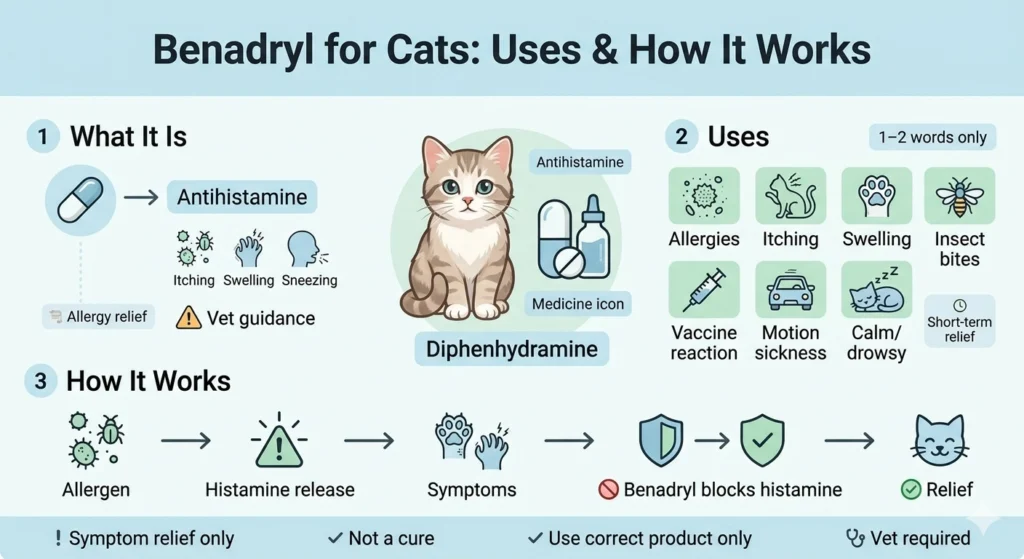 What Is Benadryl for Cats?