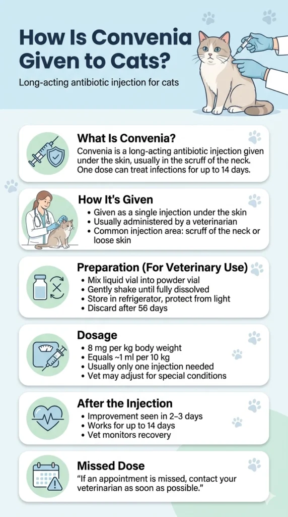 How Is Convenia Given to Cats?