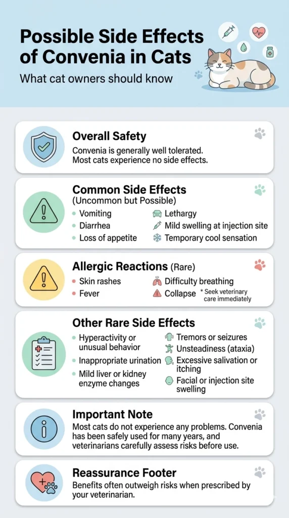 Possible Side Effects of Convenia in Cats