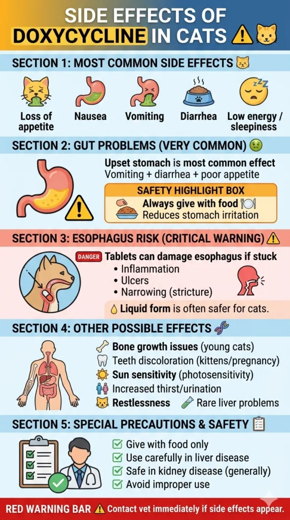 Side Effects of Doxycycline in Cats