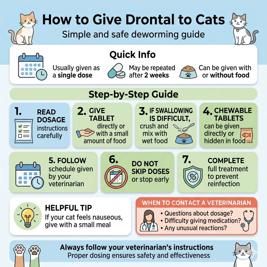 How to Give Drontal to Cats (Step-by-Step Guide)