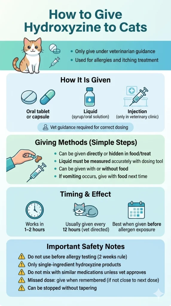 How to Give Hydroxyzine to Cats