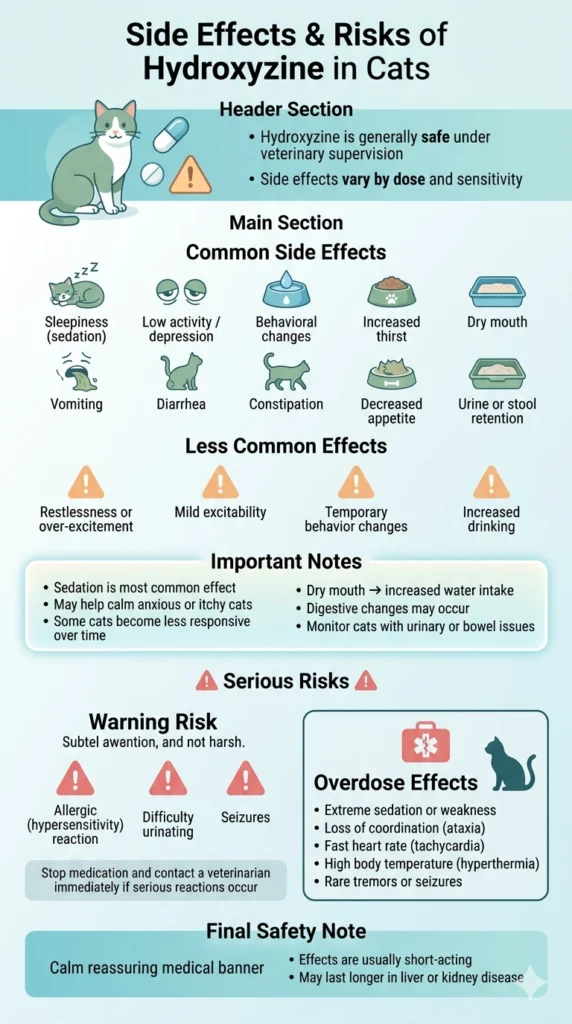 Side Effects of Hydroxyzine in Cats