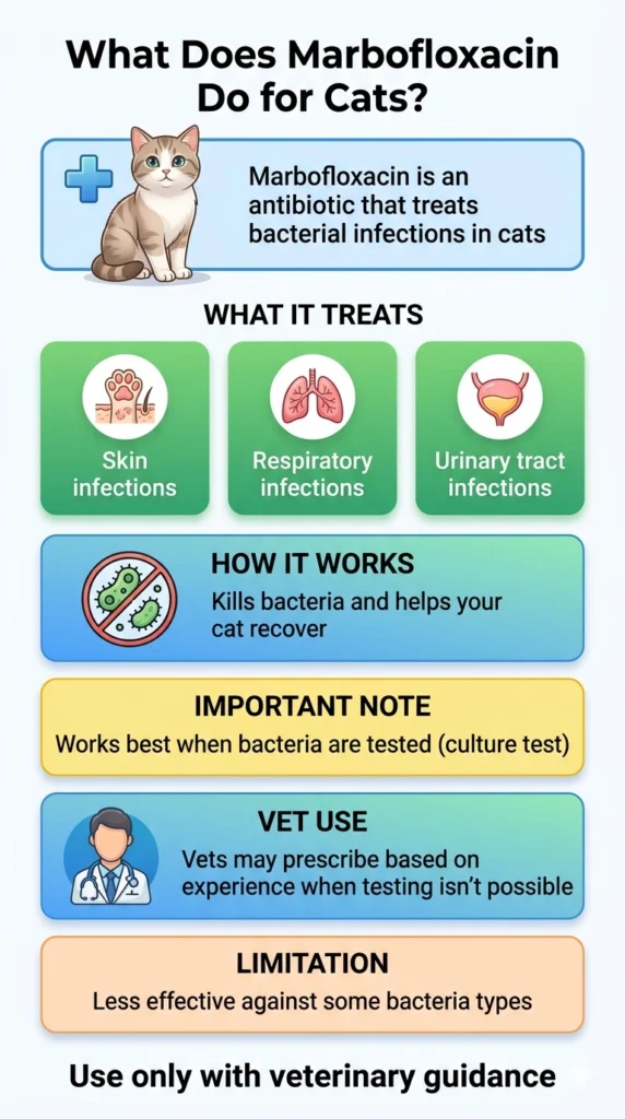 What Does Marbofloxacin Do for Cats?