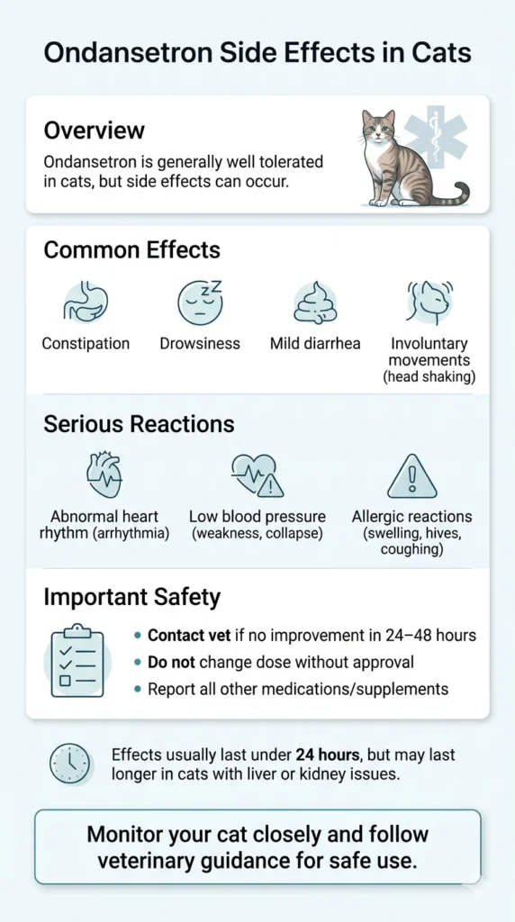 Are There Any Potential Side Effects of Ondansetron in Cats?