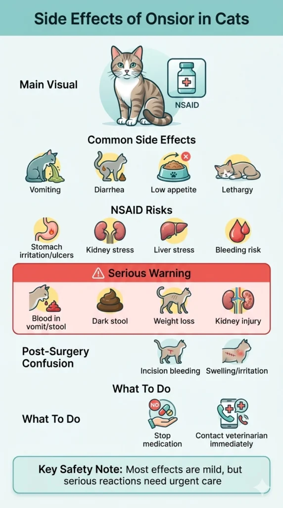 Side Effects of Onsior for Cats