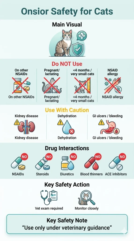 Safety Information of Onsior for Cats