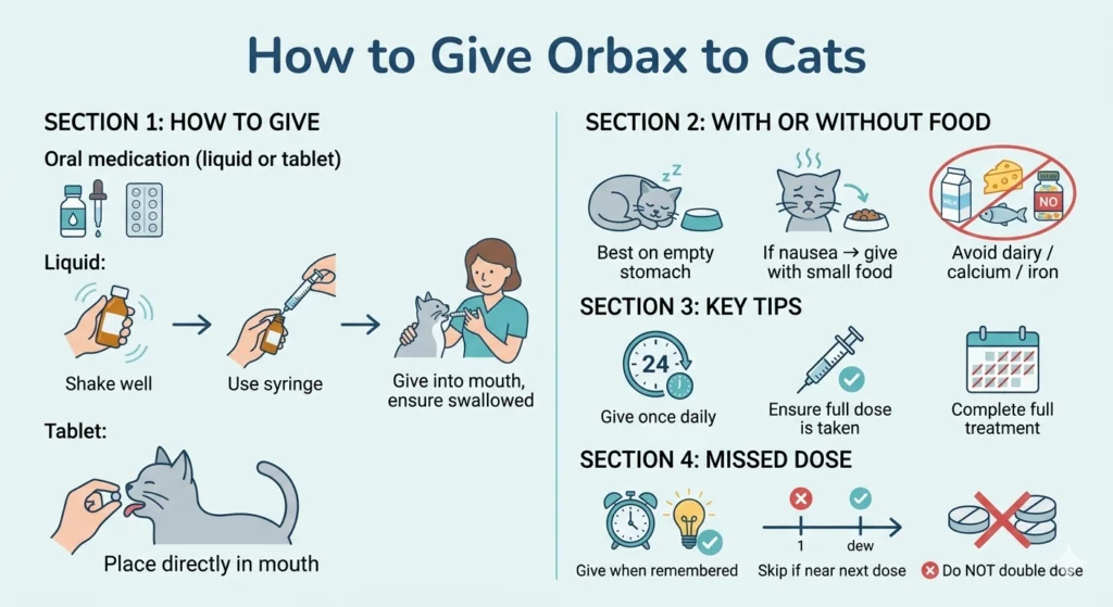 How to Administer Orbax to Cats