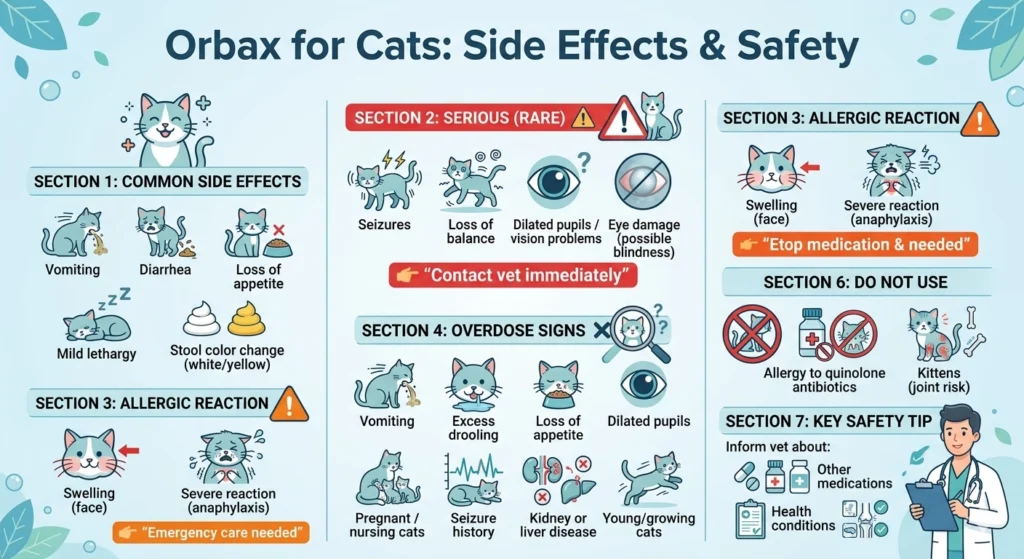 Side Effects of Orbax for Cats