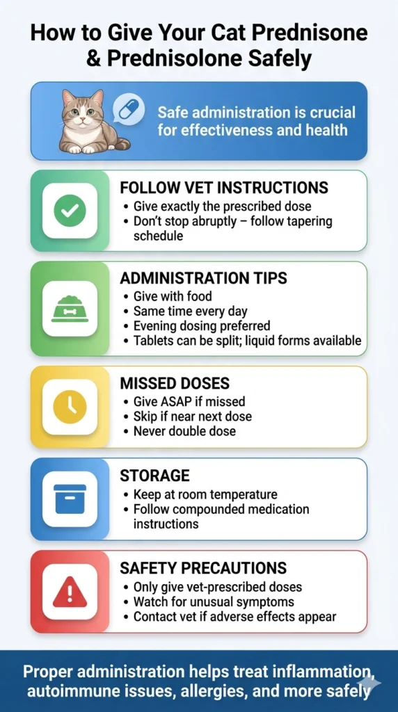 How to Give Your Cat Prednisone & Prednisolone
