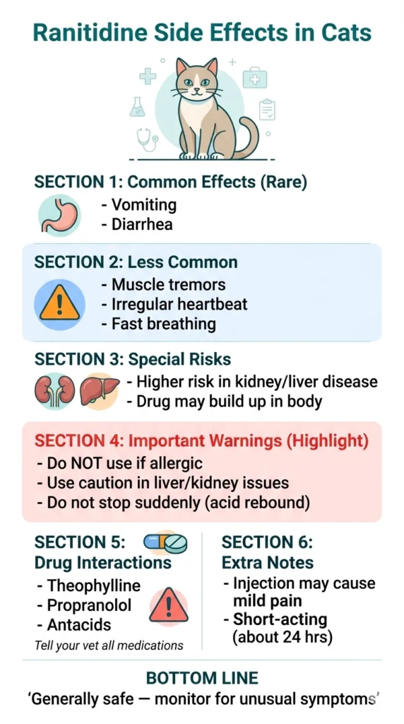 Side Effects of Ranitidine for Cats
