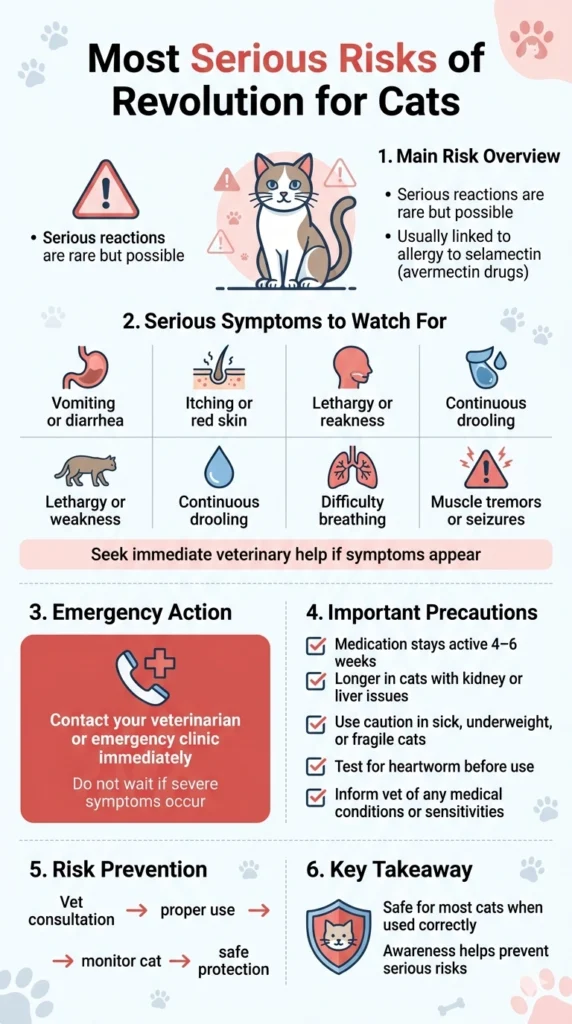 Most Serious Risks of Revolution for Cats