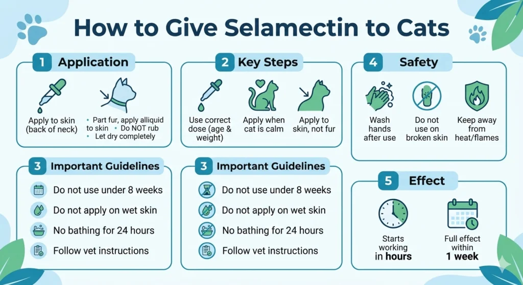 How to give selamectin to cats