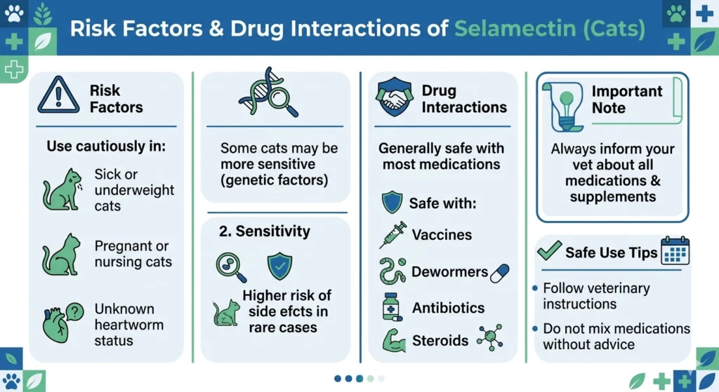 Risk Factors and Drug Interactions with Selamectin