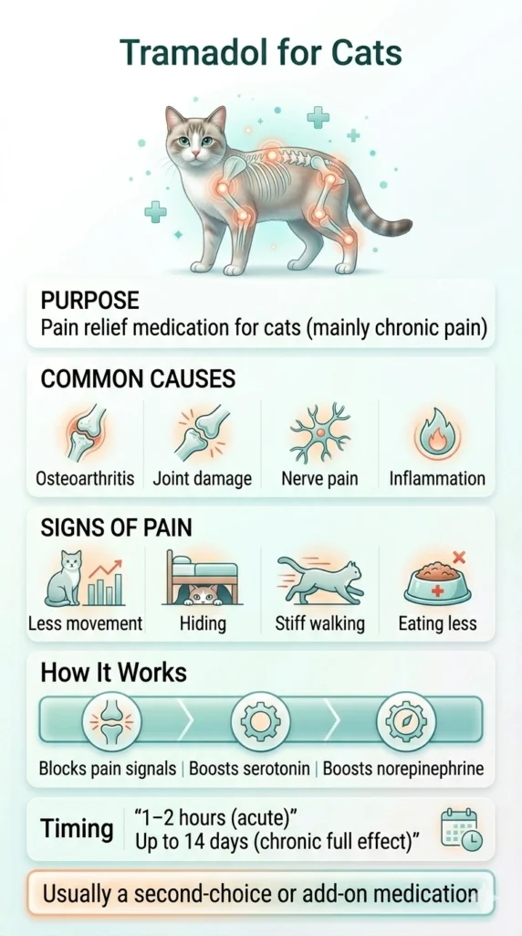 What is tramadol used for in cats?