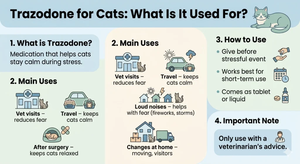 What is Trazodone Used for in Cats?