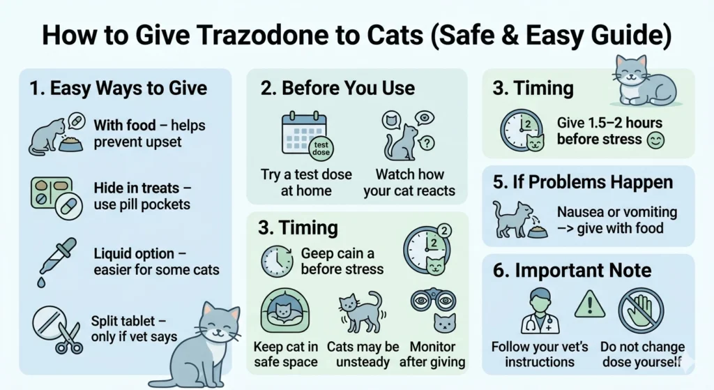 How to Give Trazodone Dosage to Cats