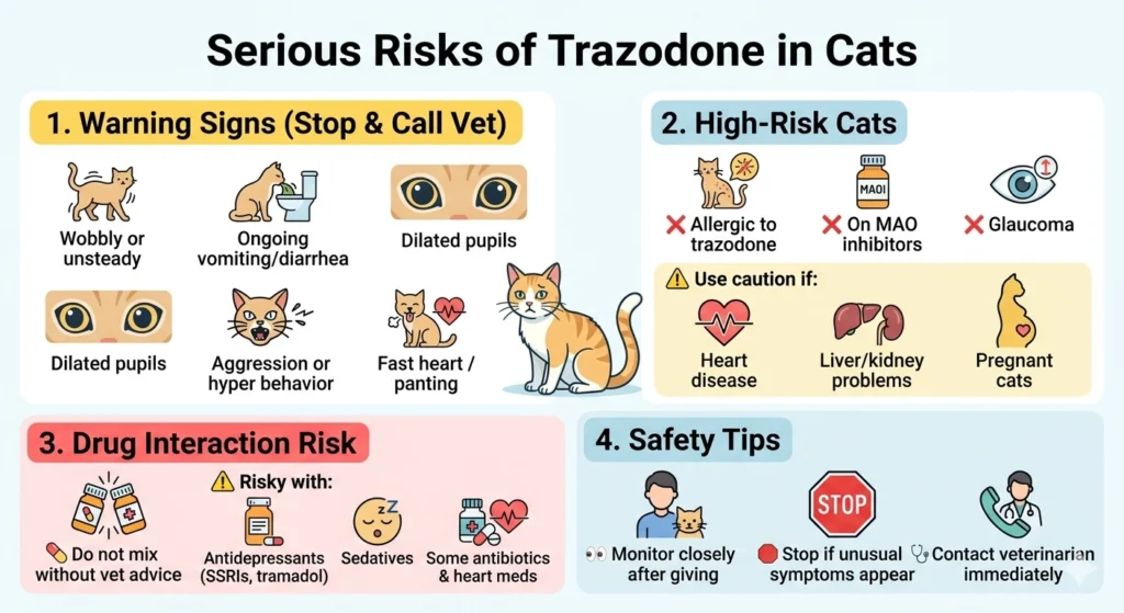 What Are the Most Serious Risks of Trazodone for Cats?