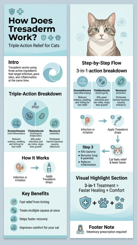 How Does Tresaderm Work?