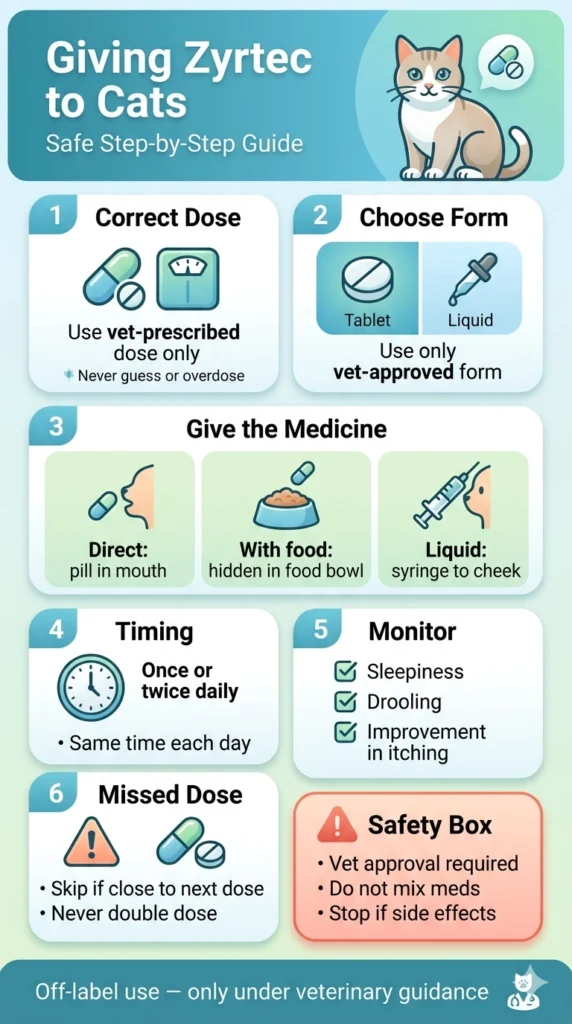 How to Give Zyrtec to Cats: Step-by-Step Administration Guide