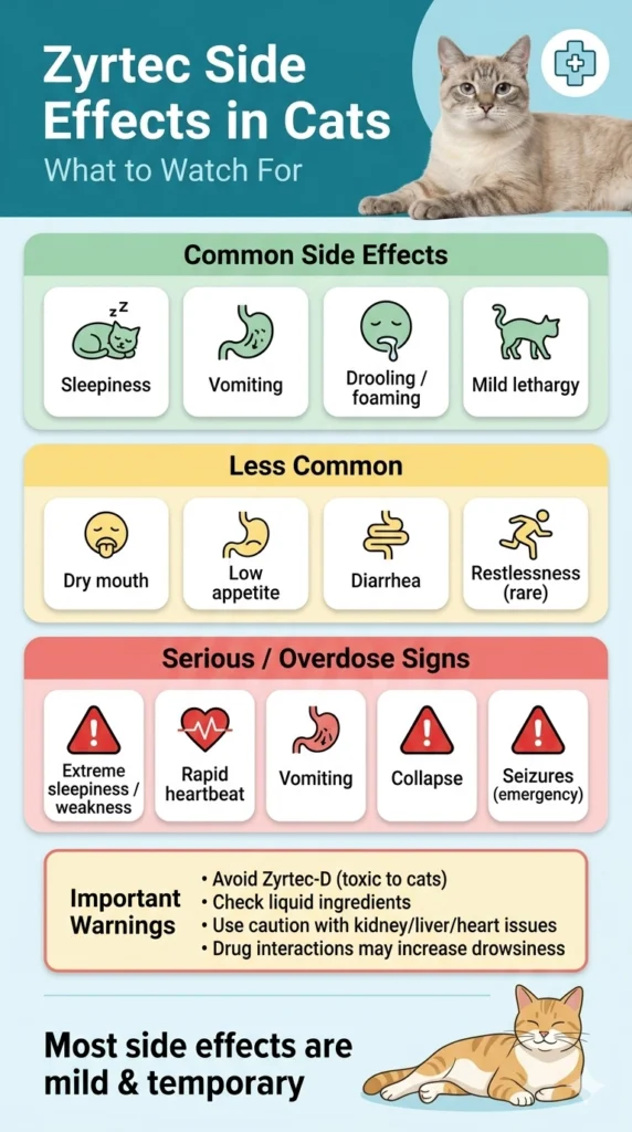 Zyrtec Side Effects in Cats